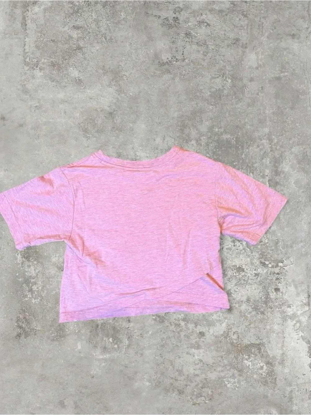Converse Pink Baby Tee with White Star Logo – Size 4